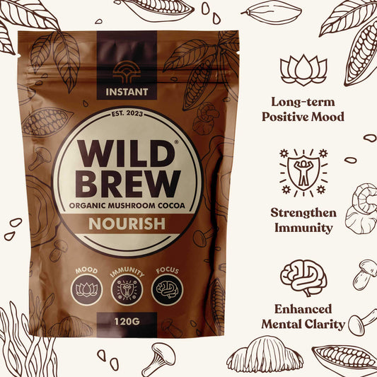 Nourish Organic Mushroom Cocoa - Wild Brew