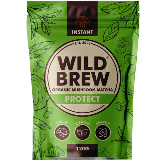 Wild Brew Protect Organic Mushroom Matcha Latte