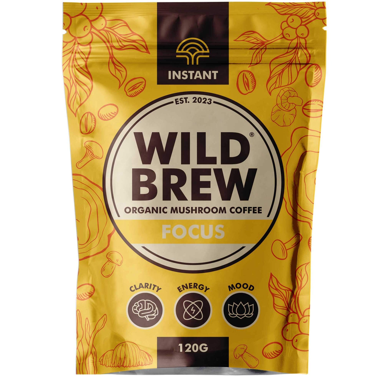Focus Organic Mushroom Coffee - Wild Brew